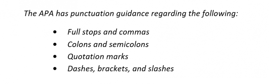 Editing Tips: Punctuation in APA Style - Knowadays