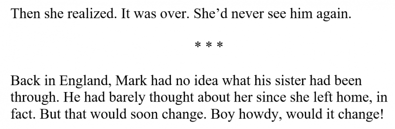 A dinkus between sections.